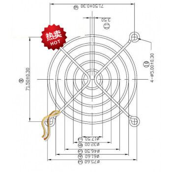 8公分80mm  8cm散热风机风扇配件安铁丝网 防尘网